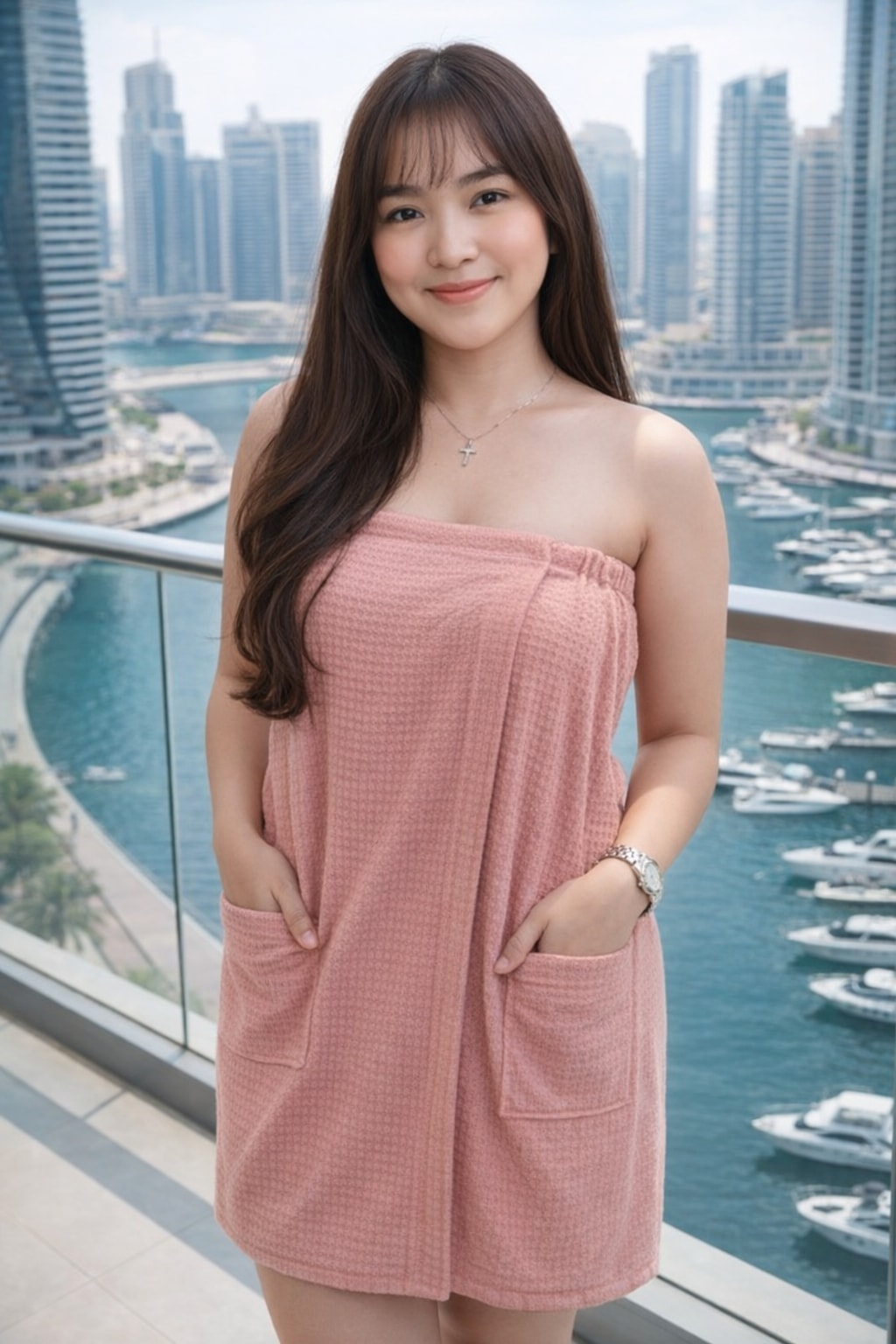 Elegant Urban Portrait of Indonesian Woman